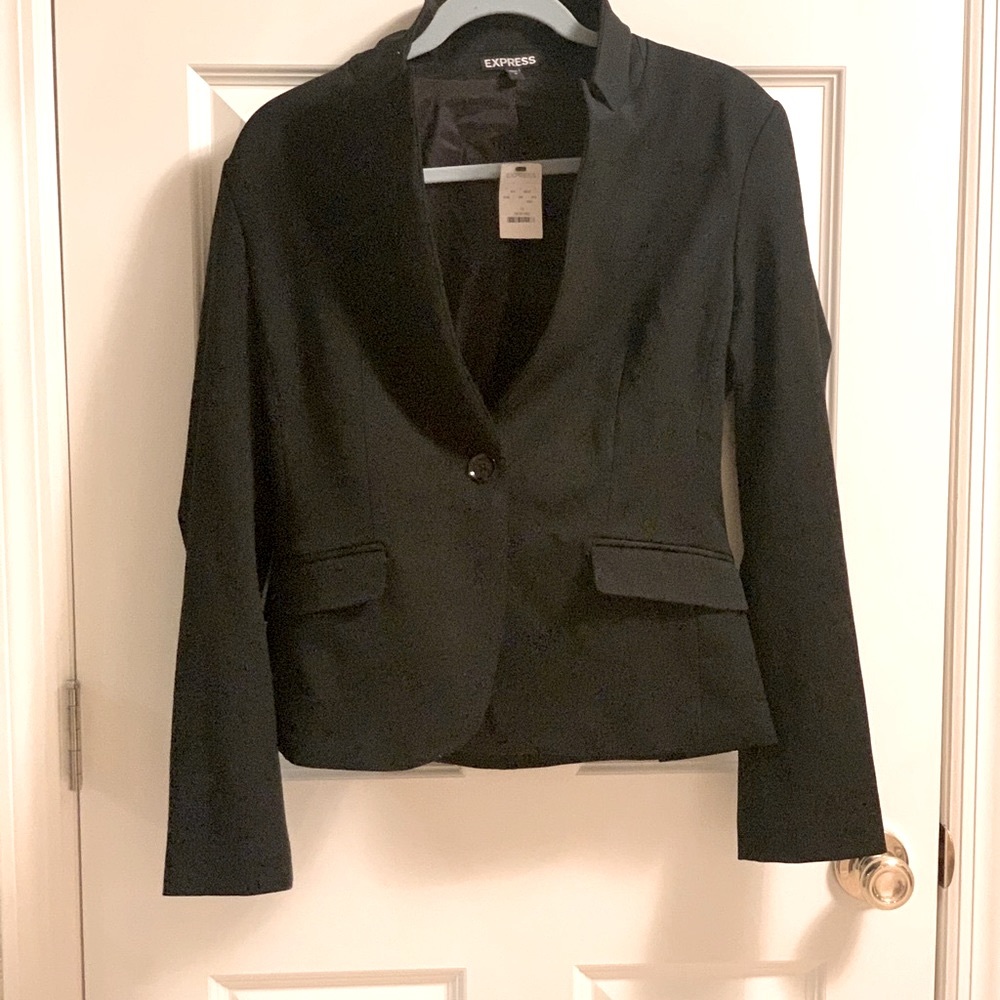NWT Black Express Blazer Editor Suit Jacket